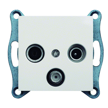 HAGER WL3110 LUMINA2 PRESA RTV-SAT BLANC POLAR